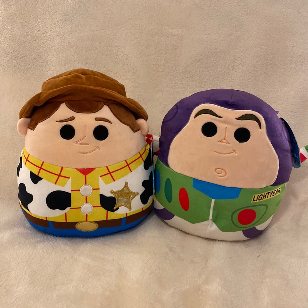 NWT Woody and Buzz Lightyear Squishmallows 10”